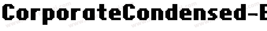 CorporateCondensed-Bold Bold字体转换
